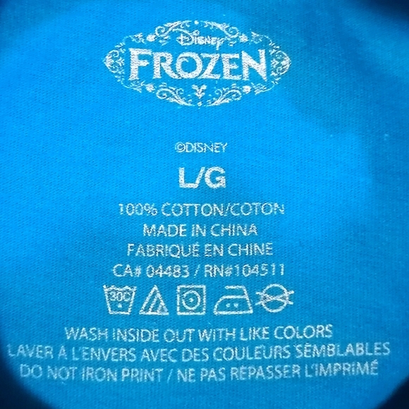 🔥SALE🔥 Frozen Elsa Sparkly Girl's T-shirt Tee NWT Size Large (14) - Picture 3 of 4